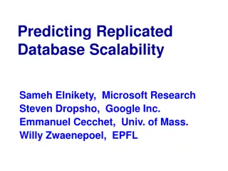 Predicting Replicated Database Scalability in Multi-Master Systems