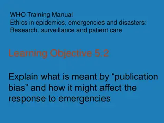 Publication Bias in Public Health Emergencies