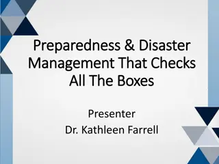 Disaster Preparedness and Management Best Practices