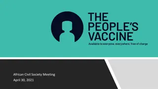 African Civil Society Meeting on People's Vaccine Alliance