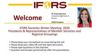 IFORS Winter Meeting 2020 Highlights: Awards, Agenda, and Discussions