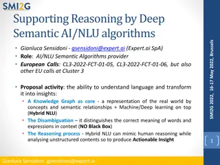 Supporting Reasoning with Deep Semantic AI for European Calls in Brussels
