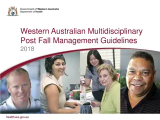 Australian Multidisciplinary Post Fall Management Guidelines 2018 Overview