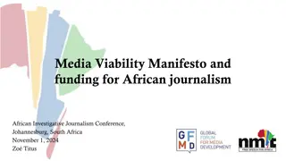 Media Viability in African Journalism: Manifesto, Funding, and Principles