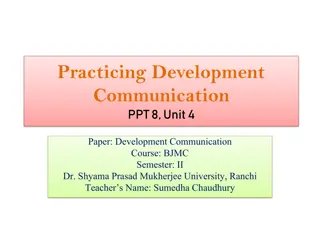Measuring Communication Impact and Evaluation in Development Cooperation
