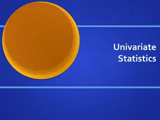 Basic Statistical Principles and Analysis Techniques