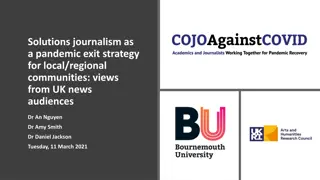 Pandemic Exit Strategy: Solutions Journalism for Local Communities in UK