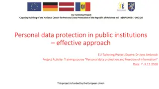 Effective Approach to Personal Data Protection in Public Institutions