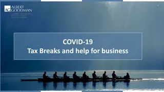 COVID-19 Tax Breaks and Business Support Information
