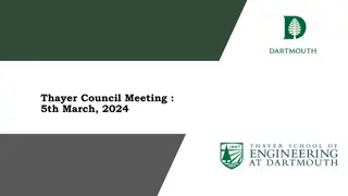 Thayer Council Meeting Agenda and Updates