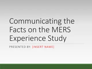 MERS Experience Study and Assumptions