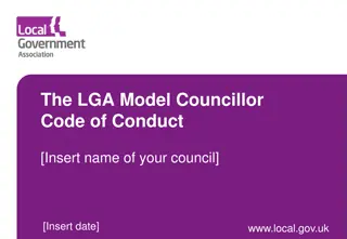 The LGA Model Councillor Code of Conduct for Effective Governance