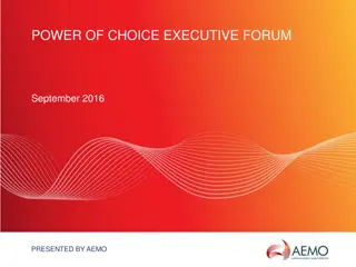 AEMO Program Update & Power of Choice Executive Forum Insights