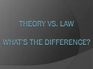 The Distinction Between Theory and Law in Science