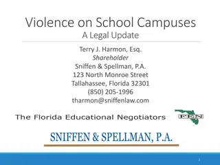 Update on School Campus Violence: Legal Insights and Legislation