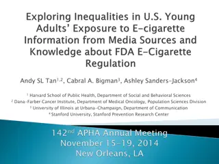Media Exposure & Knowledge Gaps on E-cigarettes among Young Adults