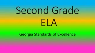 Georgia ELA Second Grade Standards of Excellence in Literary Reading