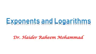 Exponents and Logarithms in Natural Processes