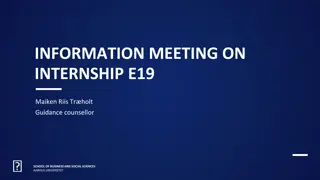 Internship Opportunities and Guidance at Aarhus Universitet School of Business and Social Sciences