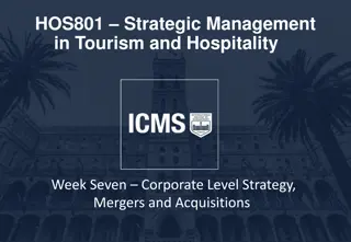 Corporate Level Strategy in Tourism and Hospitality