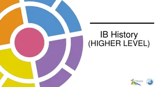 Exploring World History Through IB Higher Level History Course