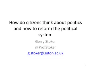 Citizen Perspectives on Politics and Reforming Political Systems