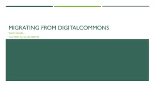 Managing Migration and Exporting from DigitalCommons at Cal Poly San Luis Obispo