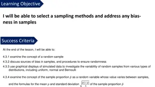 Methods for Sampling to Address Bias in Statistical Analysis