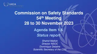 Safety Standards Update: CSS 54th Meeting Review