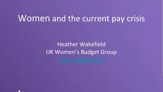 Impact of the Pay Crisis on Women