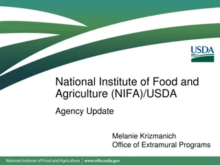 Transition to ASAP and REEport in NIFA/USDA Agency Update