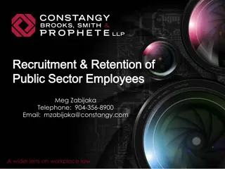 Workplace Recruitment and Retention Strategies for Public Sector Employees