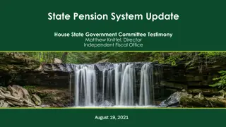 State Pension System Update: Legislative Changes and Funding Outlook 2021