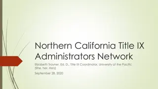 Northern California Title IX Administrators Network