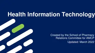 Overview of Health Information Technology and Government Promotion