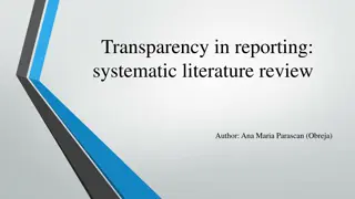 Economic Entities Transparency: Current State and Trends