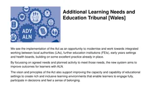 Improving Education for Learners with Additional Learning Needs in Wales