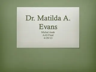 Dr. Matilda A. Evans: Pioneering African American Physician