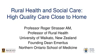 Rural Health and Social Care Insights: Strategies for Quality Services