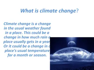 Climate Change and Its Impact on Earth