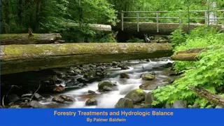 Hydrologic Balance in Forestry Treatments: Components and Responses