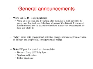 Gravitational and Spring Potential Energy in Physics