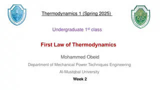 Thermodynamics Fundamentals in Mechanical Engineering