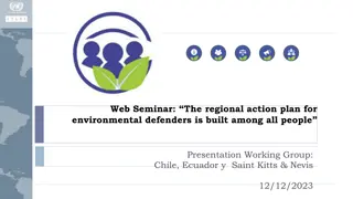 Regional Action Plan for Environmental Defenders - Presentation by Working Group