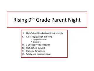 Navigating High School: Graduation Requirements, Registration, and College Prep