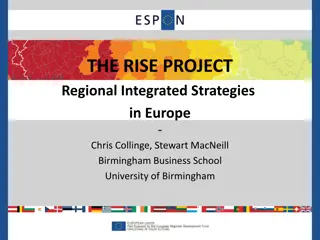 Regional Integrated Strategies in Europe: The RISE Project Analysis
