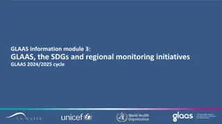 GLAAS, SDGs, and Regional Monitoring Initiatives for Clean Water and Sanitation Targets