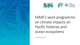 Pacific Fisheries Climate Impacts Programme Overview