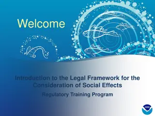 Legal Framework and Social Impact Analysis Training Overview