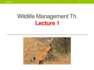 Wildlife Management Lecture Overview